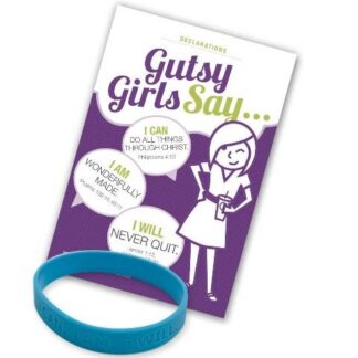 Gutsy Girl Declaration Card & Wristband Set Buy 5, Get 1 Free!