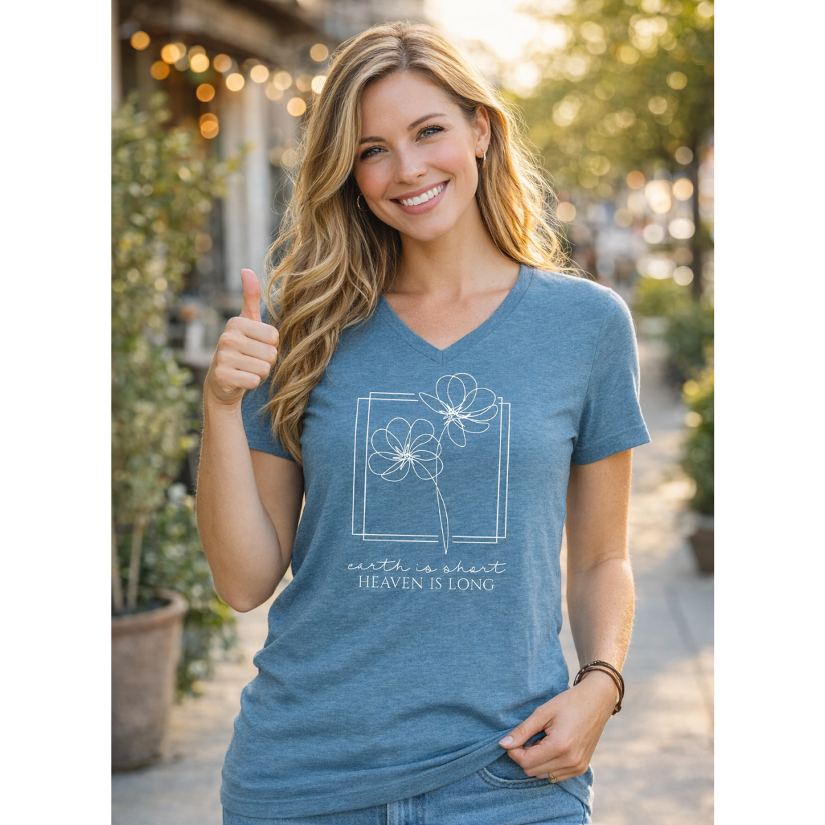 Heaven V-neck t-shirt